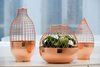 Jaime Hayon designed these copper vases for Gaia & Gino with an eye on Turkish geometric motifs. We love the shot of pure copper, especially when grouped as a trio. Photo of Fall Design Trend: Gold, Brass, and Copper Accents modern home