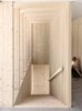 Modern home with Staircase and Wood Tread. An unadorned spruce wood staircase leads to the upper level. Photo 6 of House For Julia Björn