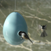 The ceramic design of this birdhouse will keep the sparrows out, yet create a welcoming home for smaller birds like wrens and chickadees. Photo of 13 Great Modern Birdhouses modern home