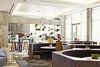 Roy Choi’s upscale coffee shop, caFe, features Saarinen dining and side tables from Hive Modern and custom modular booths by Knibb Design.
Widely known in Los Angeles for his Korean-fusion Kogi taco trucks, Roy Choi is not only the genius behind the food truck trend, but also the Line hotel’s restaurant collaborator. Aside from caFe, the lobby shop that serves gourmet coffee, pastries and pizza, the hotel also offers its patrons a health-conscious menu at Commissary and Korean fare at POT. Photo of Modernist Building in Los Angeles' Koreatown is Redesigned as The Line Hotel modern home