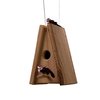 Socializing is for the birds. Thanks to a clever design that absolves the need for metal hardware on the roof, your avian neighbors can perch atop their swinging modern home, the better to chirp hello. Photo of 13 Great Modern Birdhouses modern home