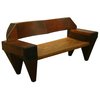 Modern home with Living Room and Bench. Jose Zanine Caldas is said to have attempted to plant a new tree every time one was taken down for one of his projects—a good thing, considering the amount of wood used for this exotic, one-of-a-kind bench. Photo of Brazilian Design 101
