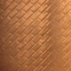 METAL VERTICAL WALLS
Ti, Al, and Cu are all excellent options for siding. These natural elements are nontoxic (you probably ate some copper in your cereal this morning) and easily recycled. But for us, copper takes the cake because of its chameleonic qualities and 200-to-300-year life span. While the investment clearly pays off, it's still a more expensive option than vinyl, but family-run Zappone supports DIY customers with an installation guide for their interlocking system, which will cut down on cost if you're willing to sweat. Photo of Fall Design Trend: Gold, Brass, and Copper Accents modern home