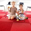 Modern home with Kids Room. The tiles are designed to be impervious to moisture, and spills and stains won’t seep through the carpet. For more information on FLOR, head to the brand's website. Photo of Ditch the Area Rug: This Easy, Modular Carpet System Has Serious Green Cred