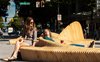 Kaz Bremner, Jeremiah Deutscher, Michael Siy, and Kenneth Navarra, a local team of architects, designers, and carpenters, created Urban Reef, which was selected as the winning design from among 78 entries. Photo of Cool Public Benches in Vancouver modern home