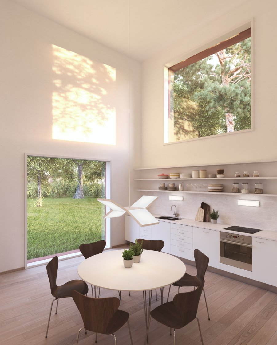 57% of the properties included in the study had an open-plan kitchen.
