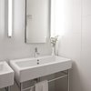 The main bathroom experiments with varying textured tiles, and is equipped with Duravit, American Stand, Toto and Kohler fixtures. Photo 8 of Revitalization modern home
