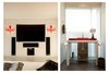 Due to the long distance working relationship between the architects and the client, some design decisions were essentially a leap of faith like the Louis 5d wall sconces by Ligne Roset (seen left). Photo of A California Cottage Renovated for Easy Indoor-Outdoor Living modern home