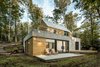 In Lac Supérieur, outside Montreal, the Fraternité-sur-Lac resort site is home to a series of modern, modular residences designed by YH2. Photo of Spahaus modern home