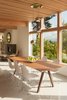 “We used extensive glazing in the kitchen, dining, and bedroom areas to capture views of Lake Washington and downtown Bellevue across the water,” Weber said. The chrome chandelier above the dining table is by Artcraft Lighting. Photo 3 of Cedar Douglas Residence modern home