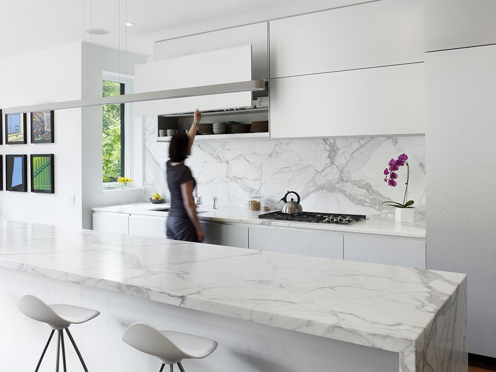 Photo 5 of 21 in Mad About Marble 20 Kitchens and Bathrooms from A