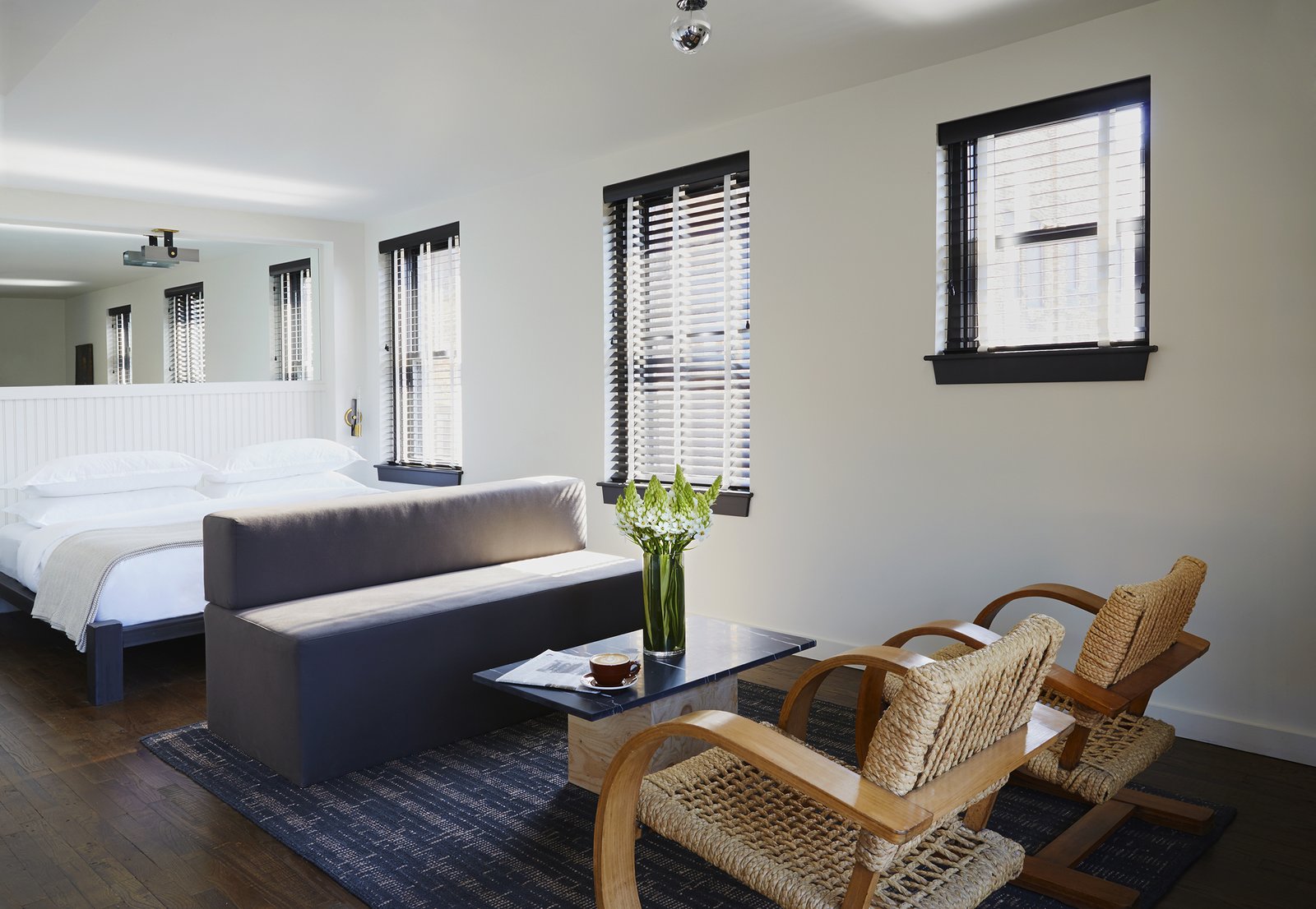 The Dean Hotel in Providence, Rhode Island, was designed Ari Heckman—his design firm ASH NYC used Matouk bedding in every room.