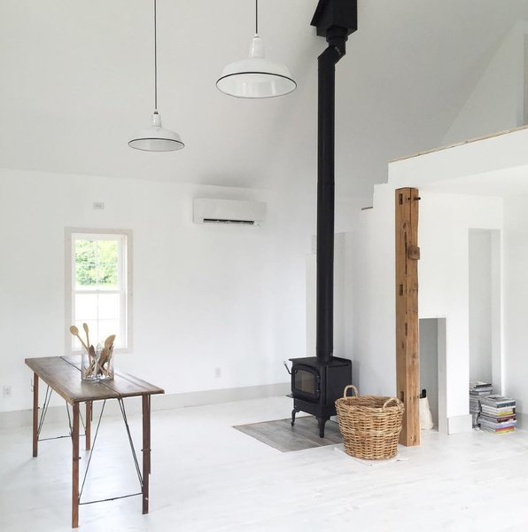 This photo was taken when the couple first moved in into the 728-square-foot house.