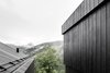 Modern home with Exterior, Wood Siding Material, Cabin Building Type, and House Building Type. Armin and Alexander Pedevilla took design inspiration from the traditional farmhouses of the region. Photo 2 of La Pedevilla