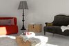 Modern home with Living Room, Floor Lighting, Sofa, Coffee Tables, Rug Floor, and Concrete Floor. The main floor holds a spacious living area with a fold-out sofa, reading materials, a flat screen TV, and children's toys. Photo 6 of La Pedevilla