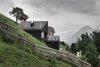 Modern home with Exterior, House Building Type, Wood Siding Material, and Cabin Building Type. Guests can buy fresh cheese, milk, and eggs from the neighbors. Photo 11 of La Pedevilla