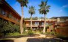 Modern home with Outdoor, Garden, Shrubs, Gardens, Walkways, Trees, Landscape Lighting, Boulders, and Grass. No two suites are the same, and the modernized rooms are artfully designed to incorporate Japanese elements, such as tatami mats and shoji screens. Photo of Nobu Ryokan Malibu