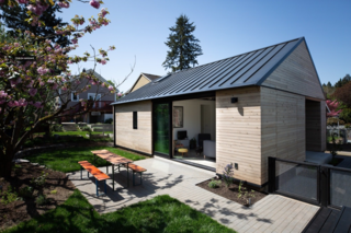 An architect and construction engineer couple build a sustainable, 624-square-foot abode for $221,580 in their Southeast Portland backyard.