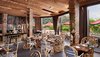 Modern home with Dining Room, Bar, Chair, and Table. Circular patterns run rampant in the Mala restaurant. Photo 10 of Keemala
