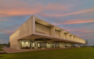 Fayetteville, Arkansas–based Marlon Blackwell Architects thinks outside the box. For the Shelby Farms Park Visitor Center in Memphis, Tennessee—located in the largest urban park in the U.S.—the firm brought together buildings, lake, and landscape through a common material palette. The aluminum bar grate cladding the building references the architecture of agricultural structures while allowing air to enter.
