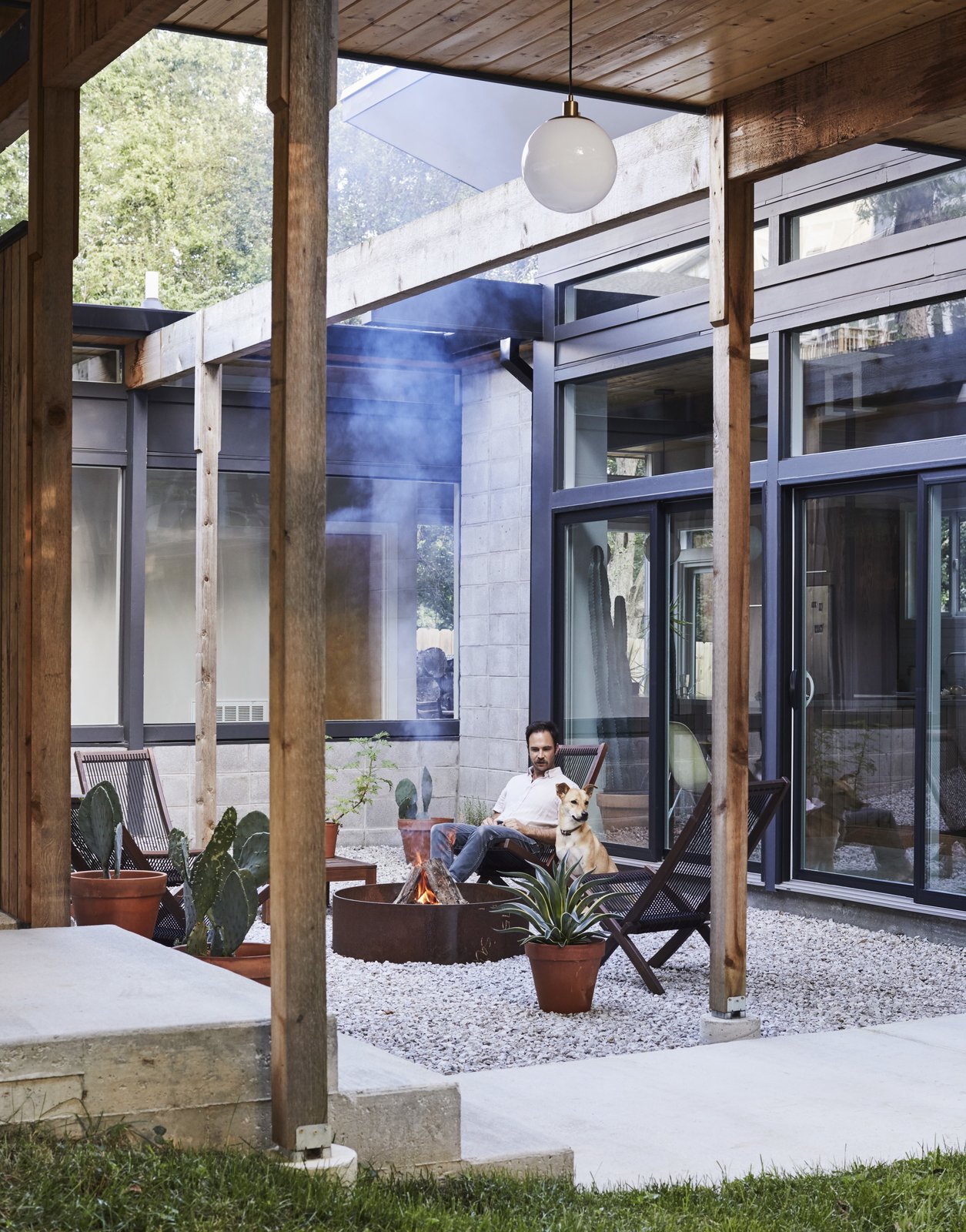 outdoor spaces on a budget on Photo 1 Of 242 In Outdoor Spaces From A Self Taught Designer Builds A Midcentury Inspired Home On A Budget Dwell