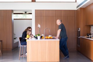 Once the time came to choose appliances, the couple relied heavily on Dacor. "It was really important for us to create an environment where we could control the noise, and so having appliances that are whisper-quiet—you literally cannot tell when the dishwasher is on—was a huge plus for us," states Joel.