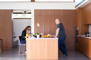 Once the time came to choose appliances, the couple relied heavily on Dacor. “It was really important for us to create an environment where we could control the noise, and so having appliances that are whisper-quiet—you literally cannot tell when the dishwasher is on—was a huge plus for us,” states Joel.