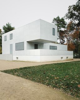 In Dessau, Walter Gropius designed three houses for professors of the Bauhaus School. Known as the Masters' Houses, they were destroyed during an air raid at the end of WWII. In 2014, Berlin–based Bruno Fioretti Marquez unveiled the New Masters' Houses, a historically faithful but contemporary interpretation of the original, cubic structures.