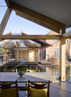 The landscape design unites the family with their surroundings.