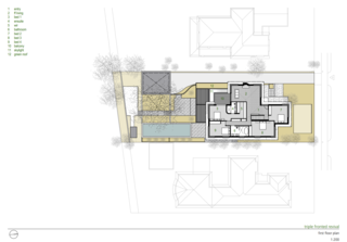 Triple Fronted Revival first floor plan