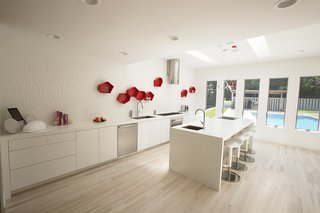 "Regardless of where you are in the house, you now feel connected to the outdoors," says Daguillard. "From inside the house, the view of the landscape is magnificent."