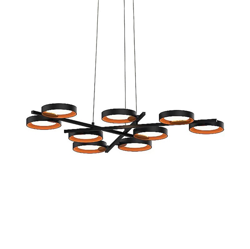 Sonneman Lighting Guide Ring 9-Light LED Chandelier