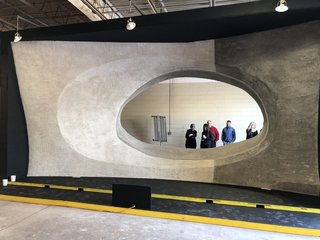 According to Studio Gang, the structural concrete interior will employ a technique that minimizes the visibility of seams or joints.