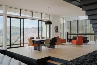 "The narrow profiles and large dimensions available with LaCantina Doors are really important to helping us achieve our goals," states principal designer John Maniscalco. 