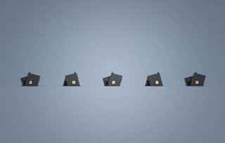 The slanted, on-land cabins grant immediate access to the natural surroundings. They're sited close enough to the hotel to access its amenities.