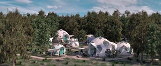 The domes can be used to build thriving communities that are in step with nature. 