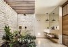 The alfresco shower offers another opportunity to appreciate the landscape. Photo 8 of Jungle Keva Tulum modern home