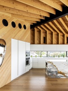 Best 60 Modern Kitchen Light Hardwood Floors Wall Oven Design