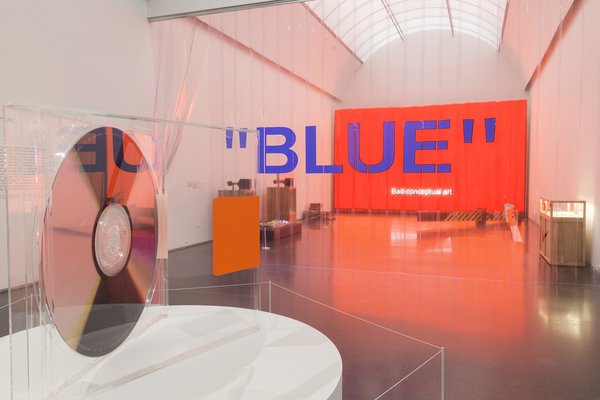 The exhibit Virgil Abloh: Figures of Speech at the Museum of Contemporary Art in Chicago.
