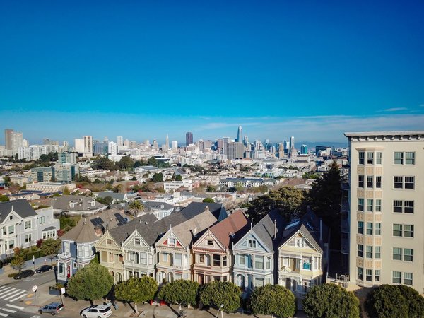 The row of Queen Anne-style Victorians on Steiner Street&mdash;known as the Painted Ladies or the Seven Sisters&mdash;are a San Francisco landmark. The third one from the right at 714 Steiner Street was recently listed for sale.