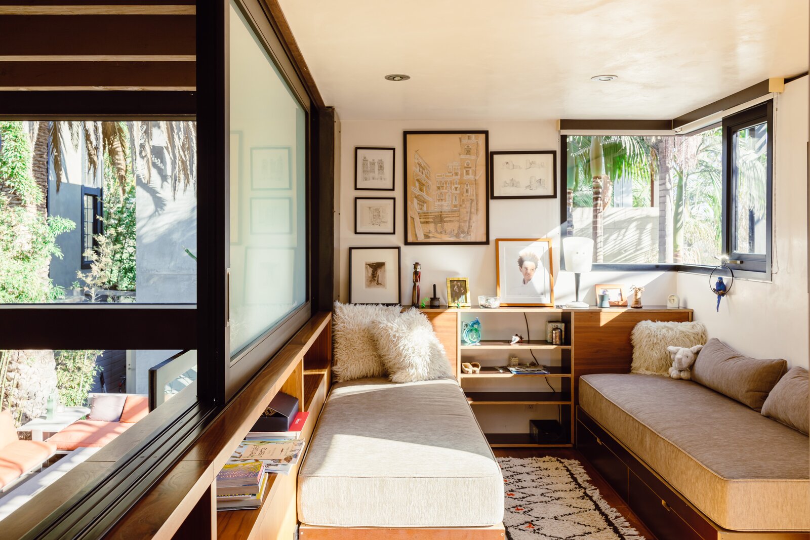 The comfortable nooks at 700 Palms have doubled as remote workspaces during the pandemic.