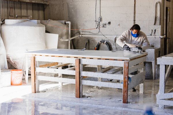 Handmade in California, the Concrete Collaborative x Dwell collection brings together two women-founded companies to launch a line of imaginative tiles designed by architect Chris Deam. The eight-by-eight-inch tiles are available in five versatile, statement-making designs, which allows for innumerable combinations of colors and patterns.