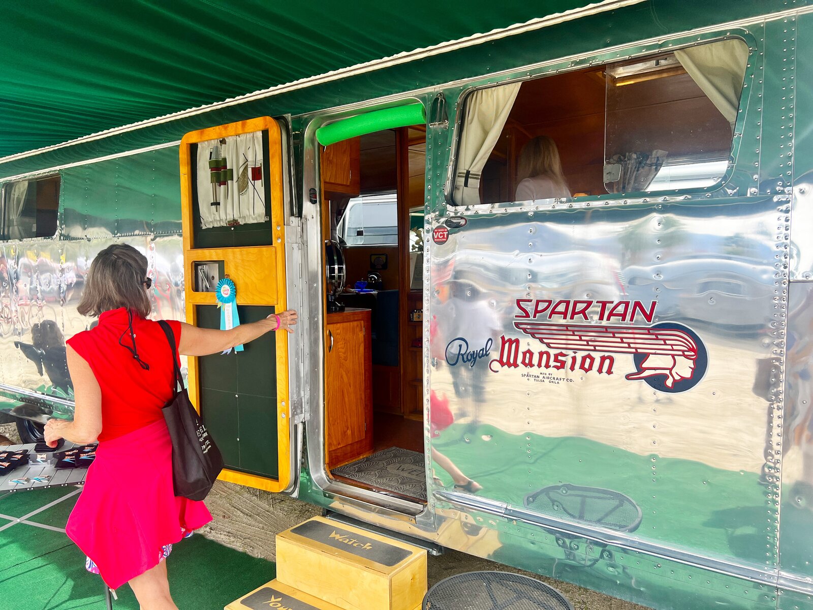 Each year, attendees and exhibitors select their favorite vintage trailers, which are honored at an awards show and cocktail party.