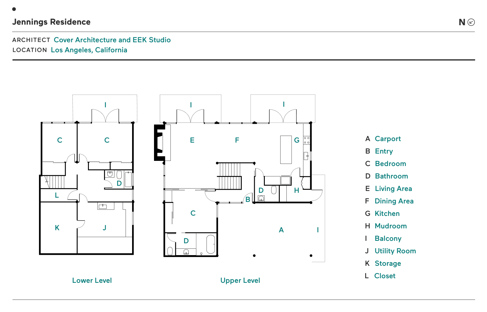 Floor Plan of Jennings Residence by Cover Architecture and EEK Studio