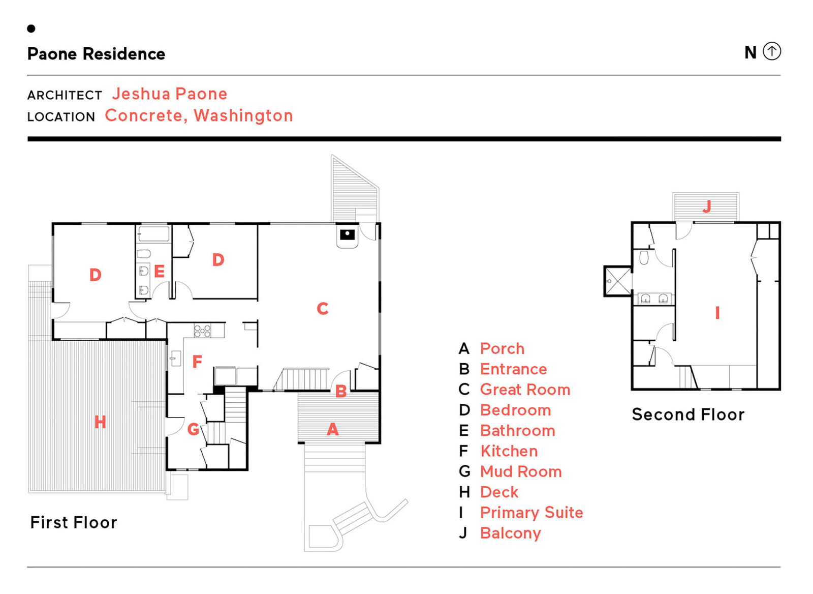 Floor plan of Paone Residence by Jeshua Paone