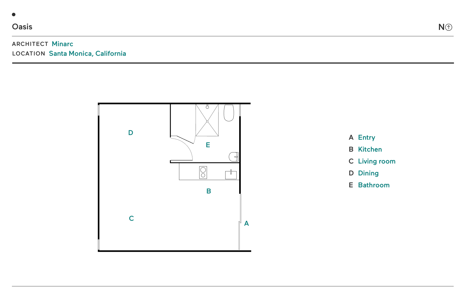 Floor plan of Oasis by Minarc