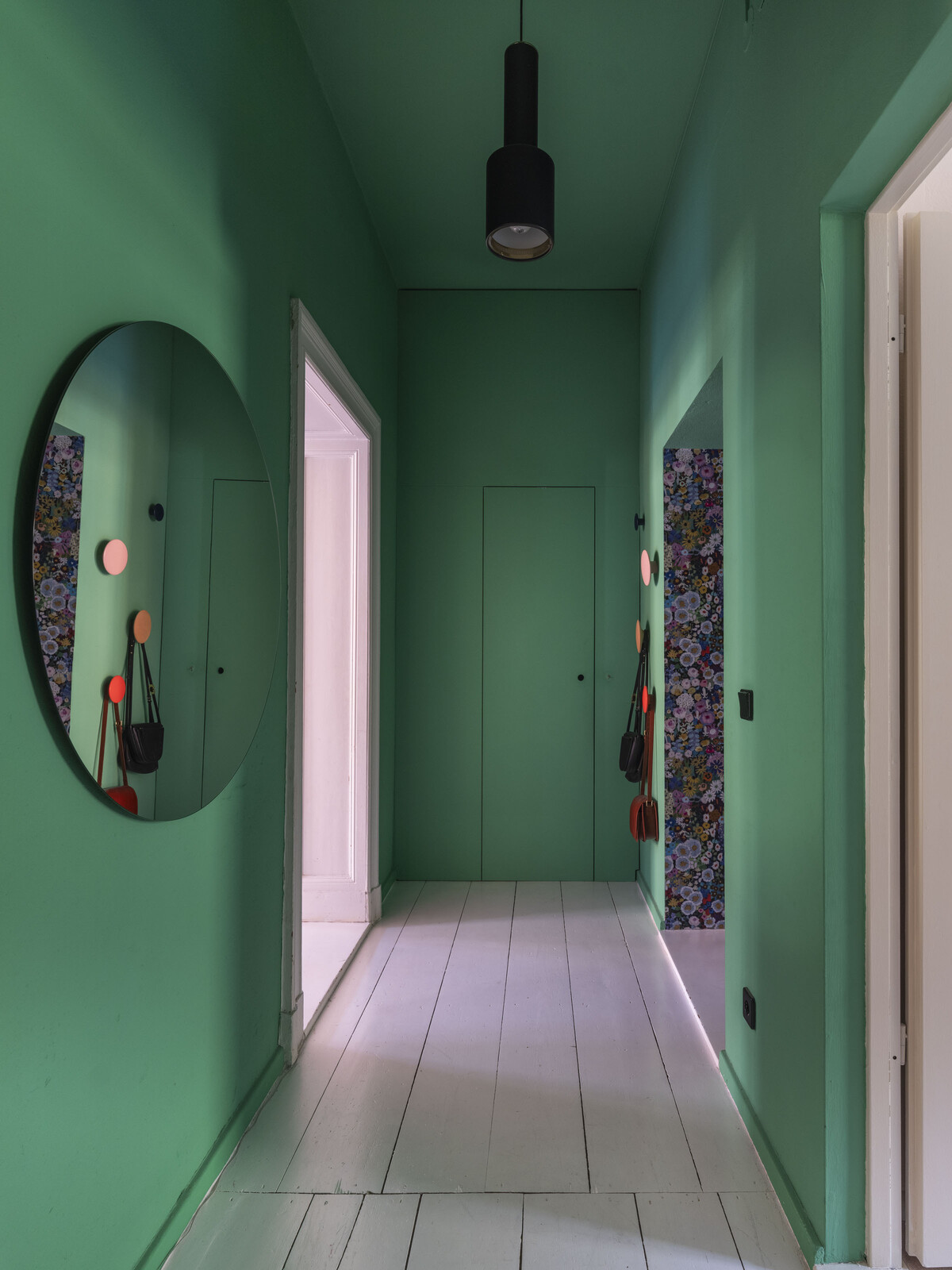Stunning Green Apartment Hallways Finishes image