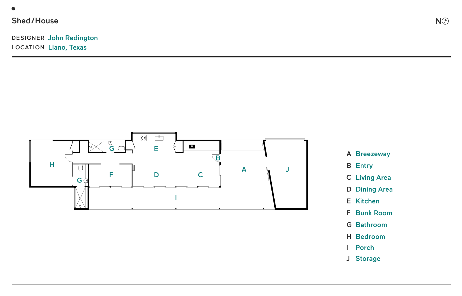 Floor Plan of Shed/House by John Redington