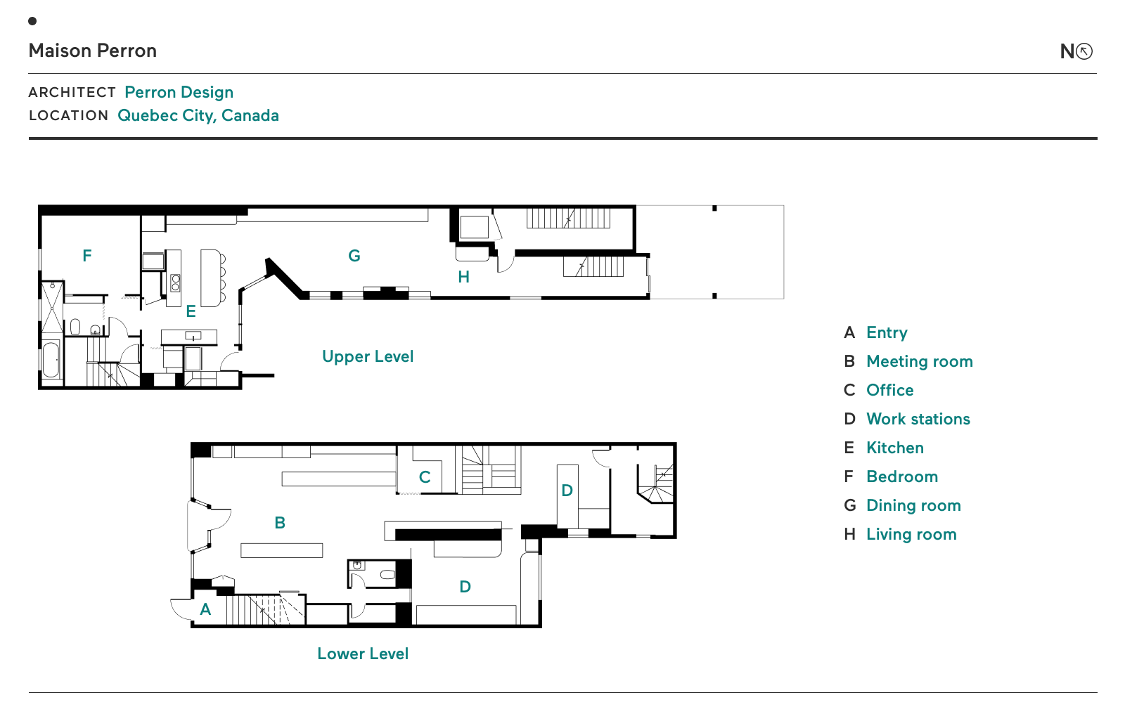 Floor plan of Maison Perron by Perron Design