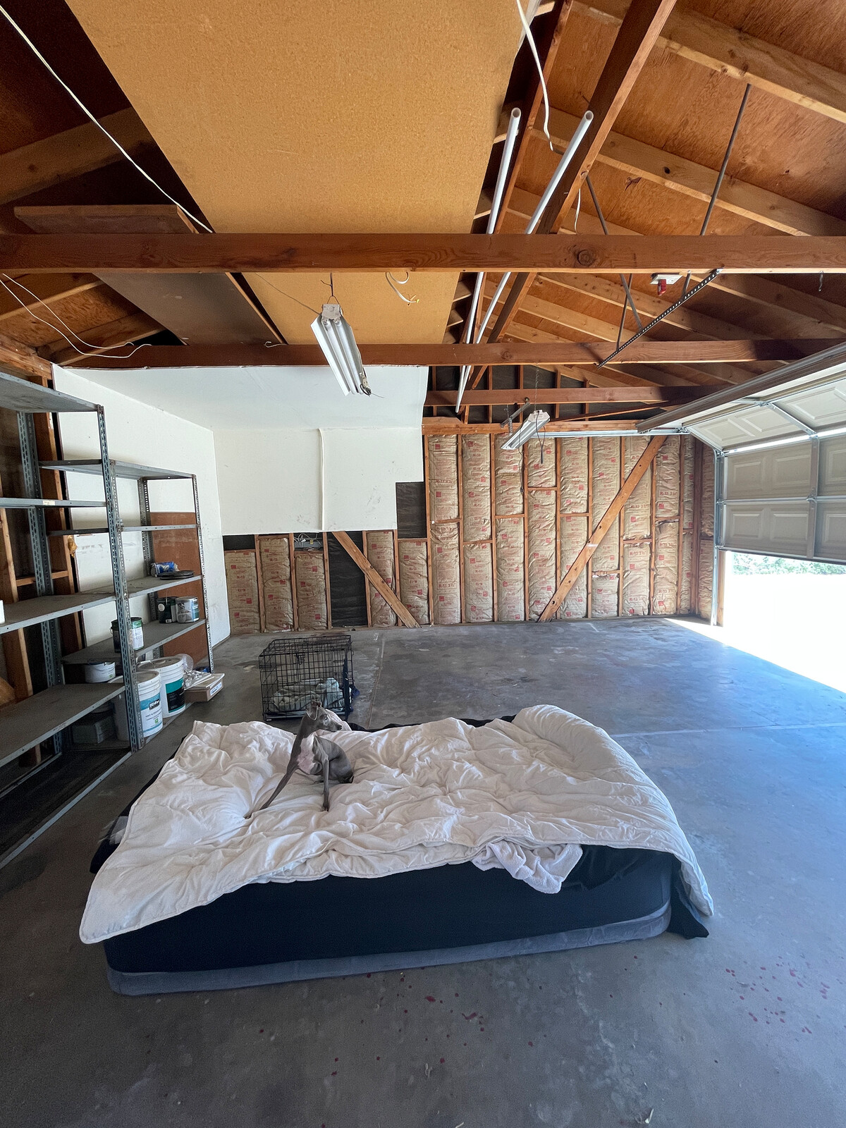 Before: The couple decided to overhaul the garage to create more space to work and entertain.